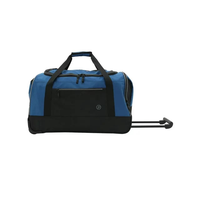 Protégé 25" Rolling Travel Duffel Bag with Telescopic Handle, Teal