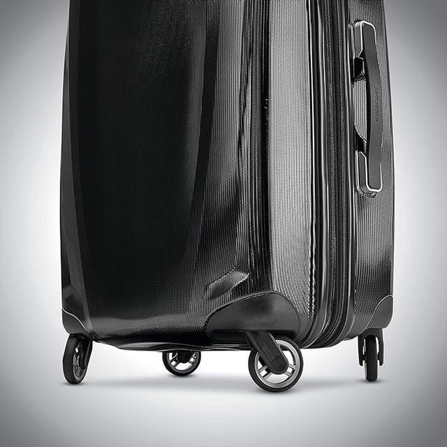 Open Box Samsonite Winfield 3 DLX Hardside Luggage Spinners 20" 120752-1041 - BLACK