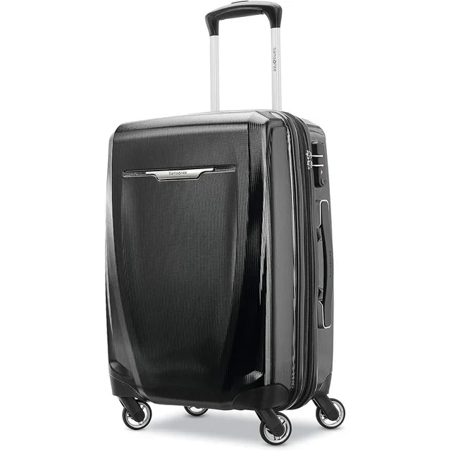 Open Box Samsonite Winfield 3 DLX Hardside Luggage Spinners 20" 120752-1041 - BLACK