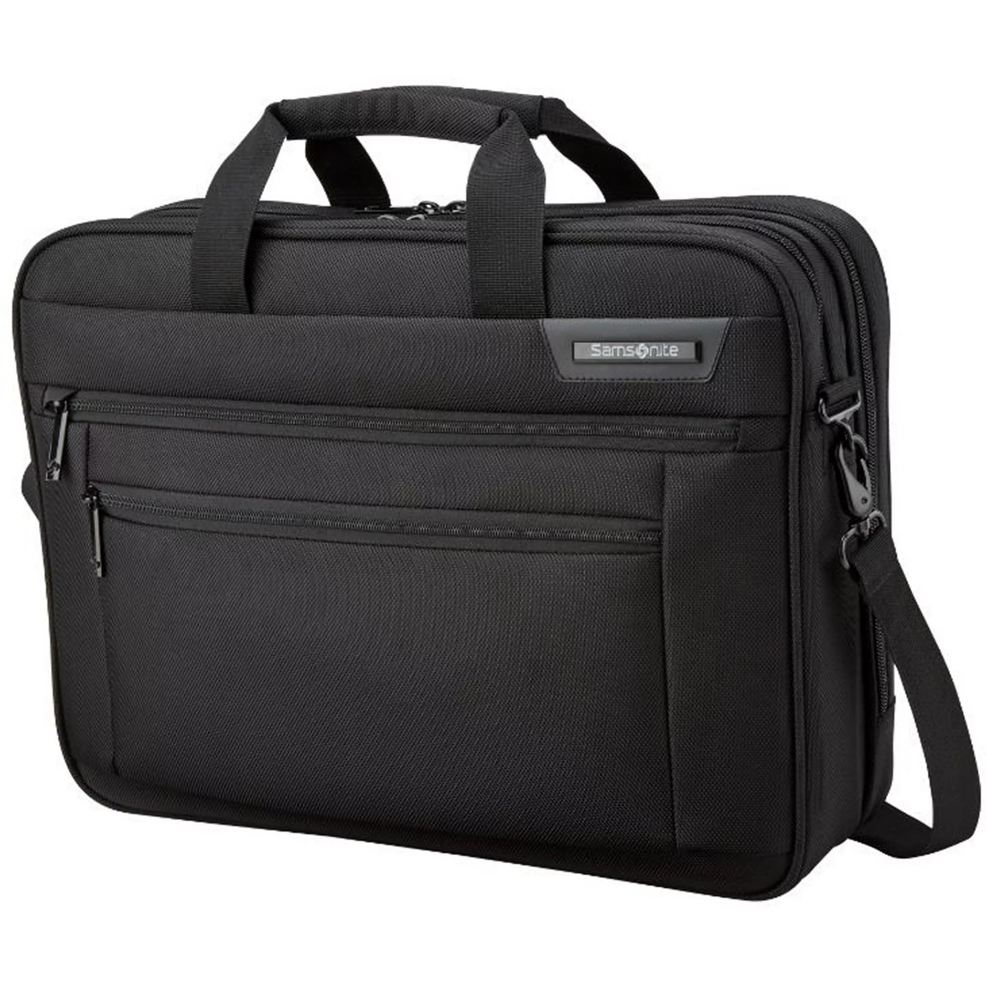 Samsonite, SML1412721041, Classic 2 Compartment Laptop Bag, 1 Each, Black