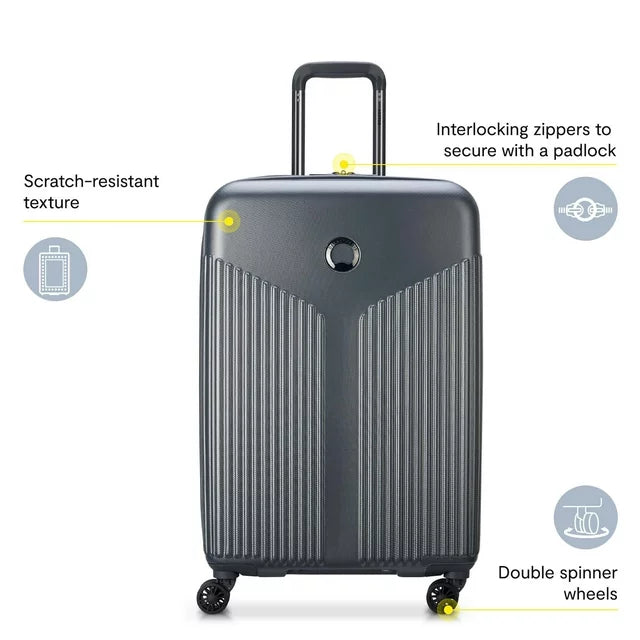 DELSEY PARIS Comete 3.0 Hardside Spinner Luggage - 3 Piece Set, Graphite