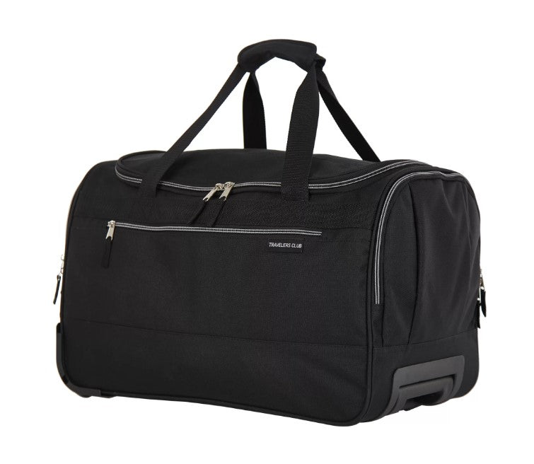 Traveler's Club® Fairfield 20-Inch Rolling Duffle with Telescopic Handle in Black